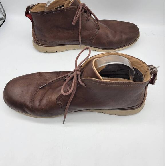 UGG Freamon Chukka Waterproof Leather Ankle Boots Men's Size 13 Brown Lace Up - Picture 5 of 8